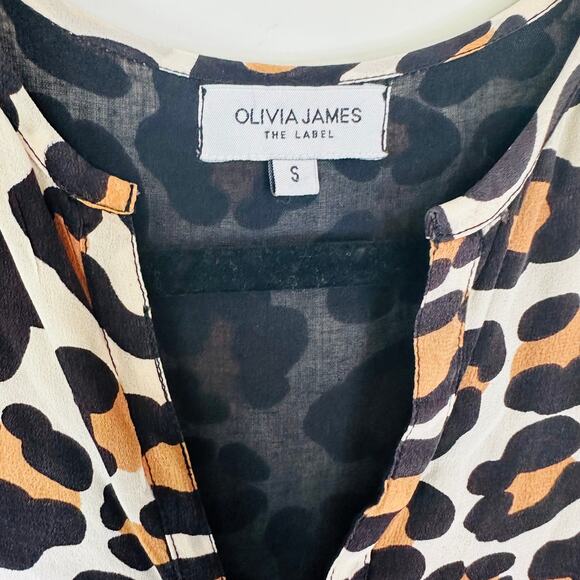 Olivia James the Label Lydia Dress in leopard cheetah animal print - Picture 2 of 9